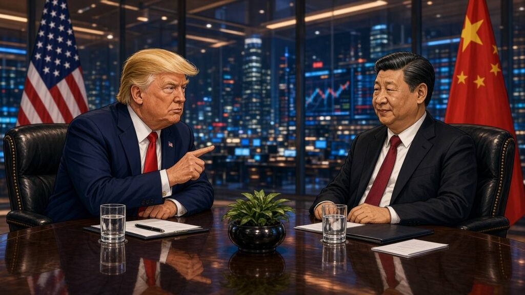 Trump Xi summit comic